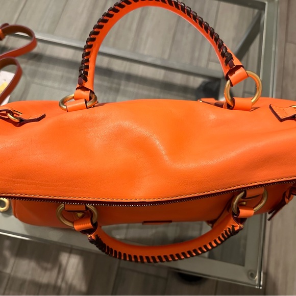 Dooney & Bourke Large Florentine Satchel Salmon - Picture 5 of 10